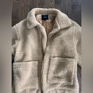 Maje Beige Teddy Jacket
